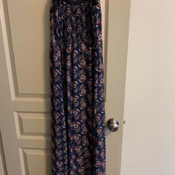 Xhilaration Maxi Size S Shelf Bra/Pads Adjustable Straps Slip on Floral Dress - Picture 4 of 7
